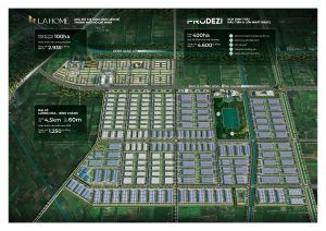 phối cảnh mặt bằng khu công nghiệp đô thị Lahome Long An Prodezi